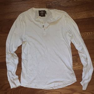 Mens H&M long sleeve white shirt Size SM